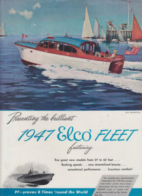 Presenting the 1947 Elco Cruisette 35' ad 1947