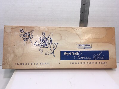 SHEFFIELD CUTLERY SET 2 PC. FOREVER SHARP, VINTAGE, UNUSED, by EMDEKO