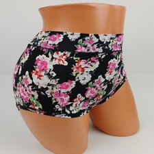 Lane Bryant Cacique Comfort Bliss Full Brief Plus Panty 18/20 Black Pink Floral