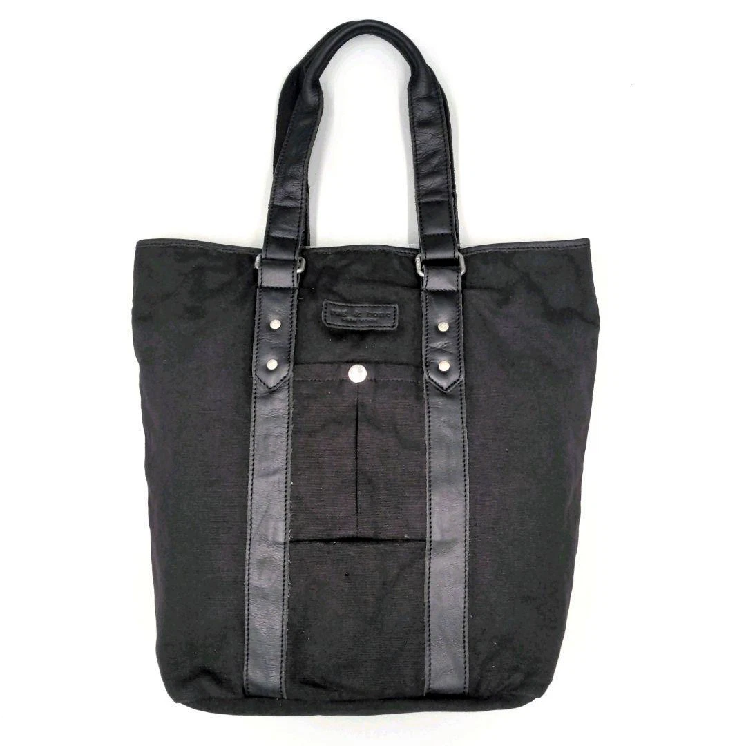 rag bone tote bag men s black handbag leather canvas Shoulder bag