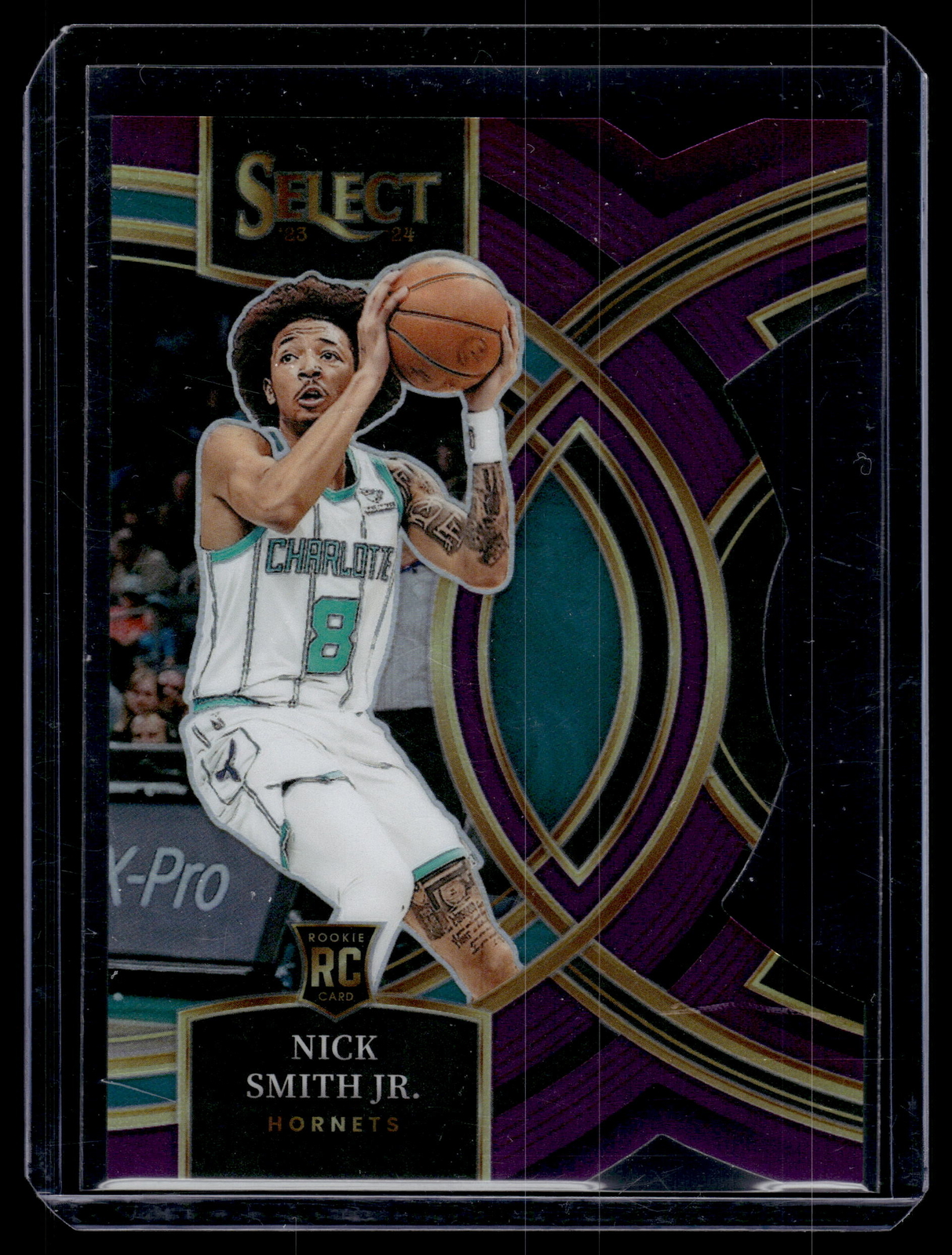 Nick Smith Jr. 2023-24 Panini Select Purple Die Cut Card /99 #119
