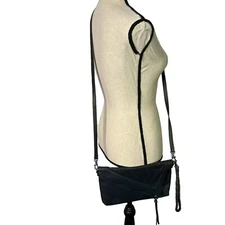 Marc New York Crossbody Handbag Spitfire Disco Bag Gray Leather NEW