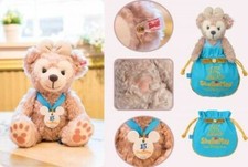Steiff x Tokyo Disney Sea 15th Shelliemay Teddy Bear Girl w/Coa,duffle bag, Box