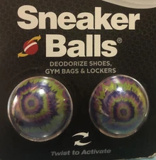 Sneaker Balls Tie Dye Shoe Freshener - Green/Magenta/Purple NEW Fresh & Clean