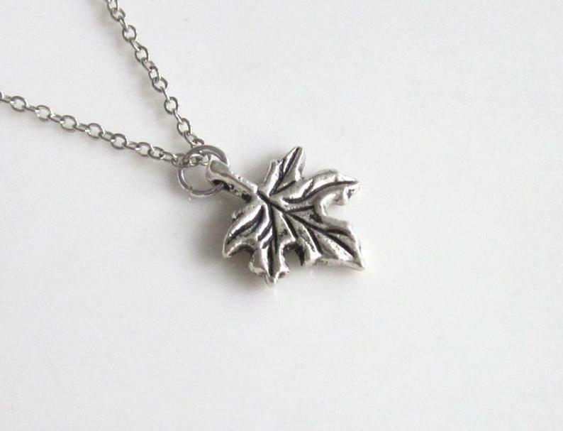 Maple Leaf Necklace Women Sterling Silver Maple Leaf Necklace 2025