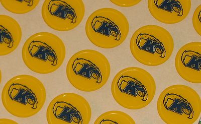 KENT STATE GOLDEN FLASHES Football Helmet Award Decals 3/4'' FULL Sz Qty (15)  