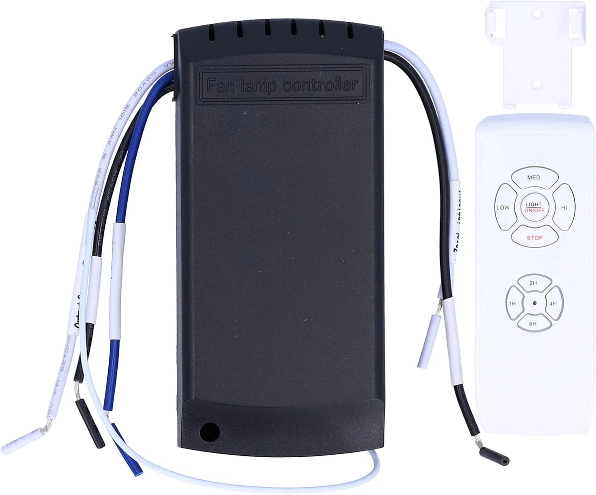 Telecomando Per Ventilatore A Soffitto Con Luce – 3 Velocità, Compatibile Con Luci LED Invisibili, Ricevitore Incluso - 2