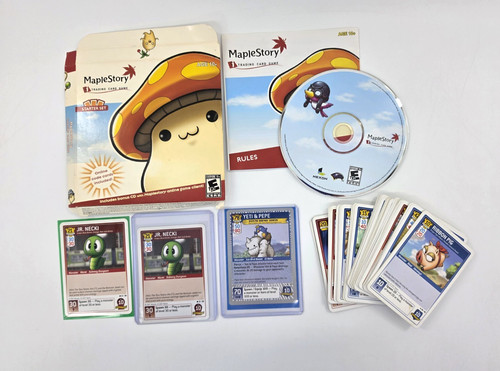 WOTC MapleStory iTCG Starter Set Deck Lot Box Rules CD Rare Yeti Pepe Jr Necki