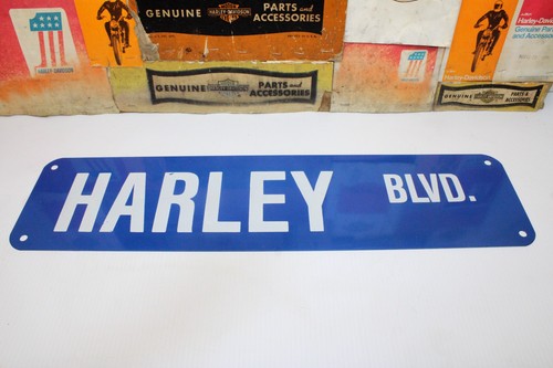 Harley-Davidson BLVD 24" x 6" Street Sign (All Metal) Garage Shop Dealership