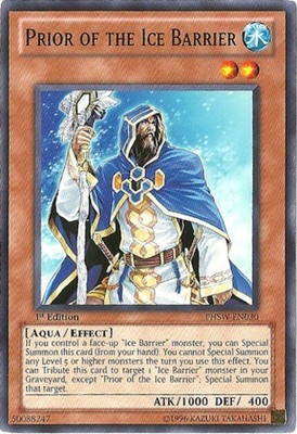 Prior of the Ice Barrier - PHSW-EN030 - Common - Unlimited Edition - Heavily Pla