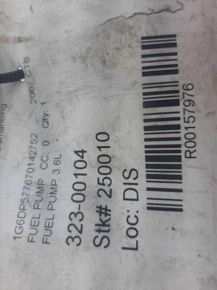 Conjunto de bomba de combustible Cadillac CTS 2004-2007 motor de 3,6 L 19121648 Foto 4 de 4