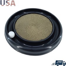 Turbo Scratcher Cat Toy Interactive Ball Chaser W/ Durable Scratch Pad Set New