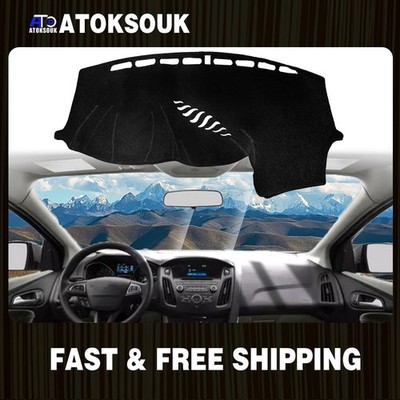 Dash Cover Mat For Ford Focus 2012-2018 Dashboard Interior Pad Black