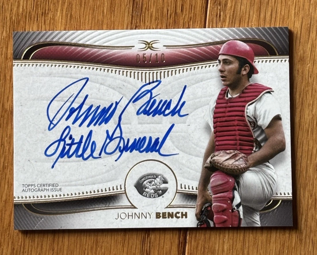 Johnny Bench Autographed Baseball Cards for sale | eBay