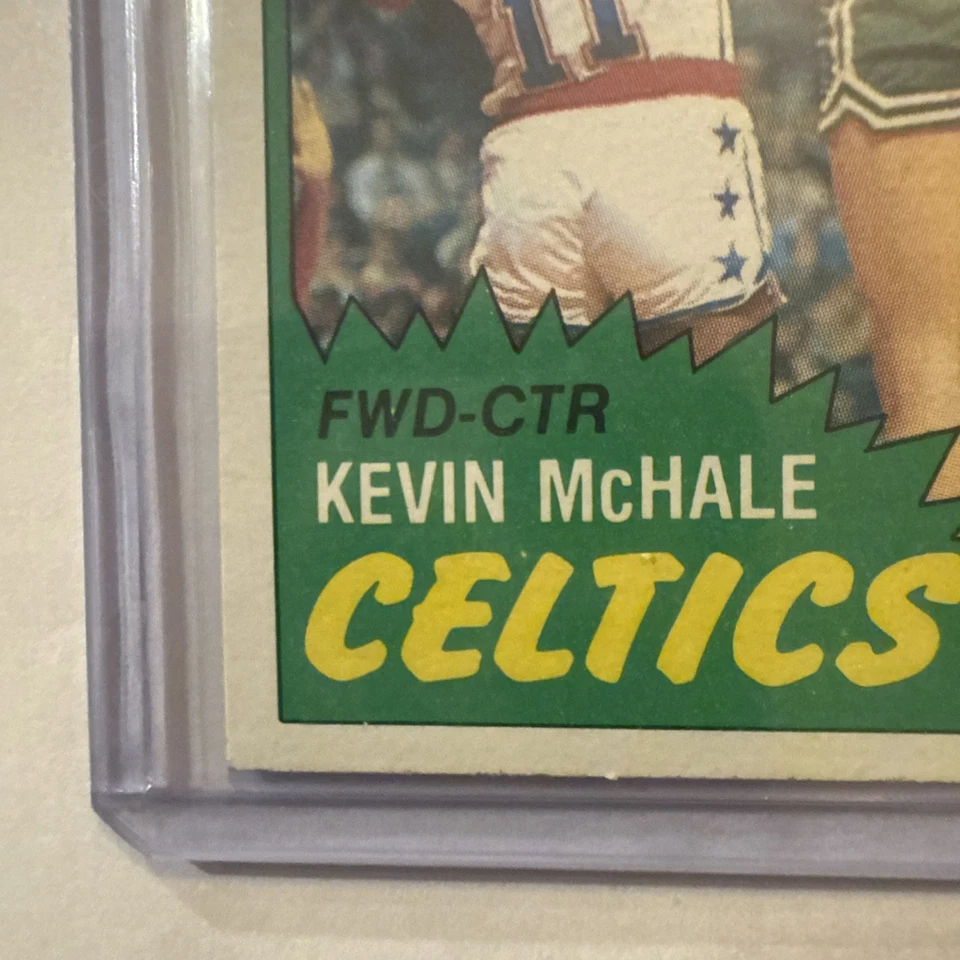 1981-82 Topps баскетбол #75 Кевин Макхейл RC Celtics HOF очень изящный - Изображение 3 из 4