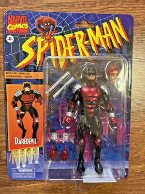 Marvel Legends DAREDEVIL Retro Card Spider-Man Series 2020 Hasbro Black Armor