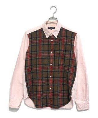 COMME des GARCONS HOMME Shrunken and switched shirt Size: SS Pink HT-B094 Men
