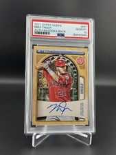 2021 Topps Gypsy Queen - Mike Trout Auto #GQA-MT Bazooka Back /25 Gem PSA 10