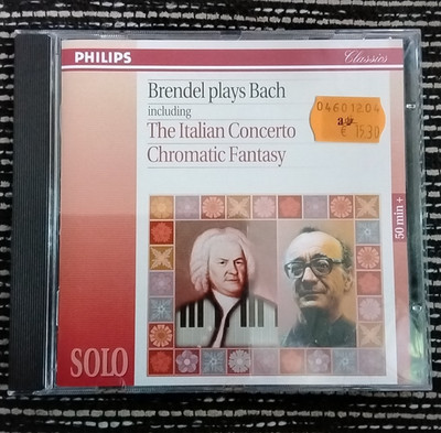 CD Brendel Plays Bach including The Italian Concerto, Chromatic Fantasy 1994