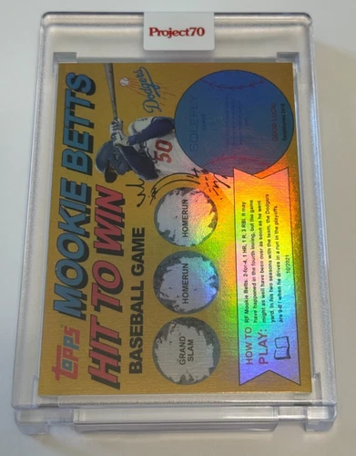 Topps Project 70 Mookie Betts #667 Rainbow Foil 22/70 SoleFly
