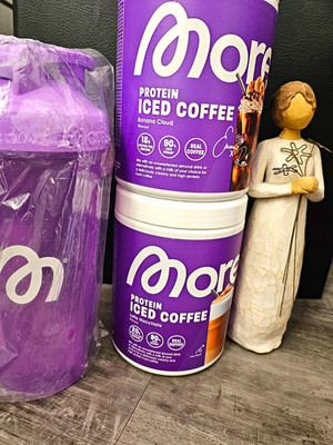More Nutrition Iced Coffee Banana Cloud & Latte Macchiato+Shaker 700ml OVP