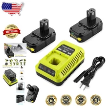 Ryobi 18V Battery & Charger Combo 3.5Ah Lithium Ion Power Indicator    Certified