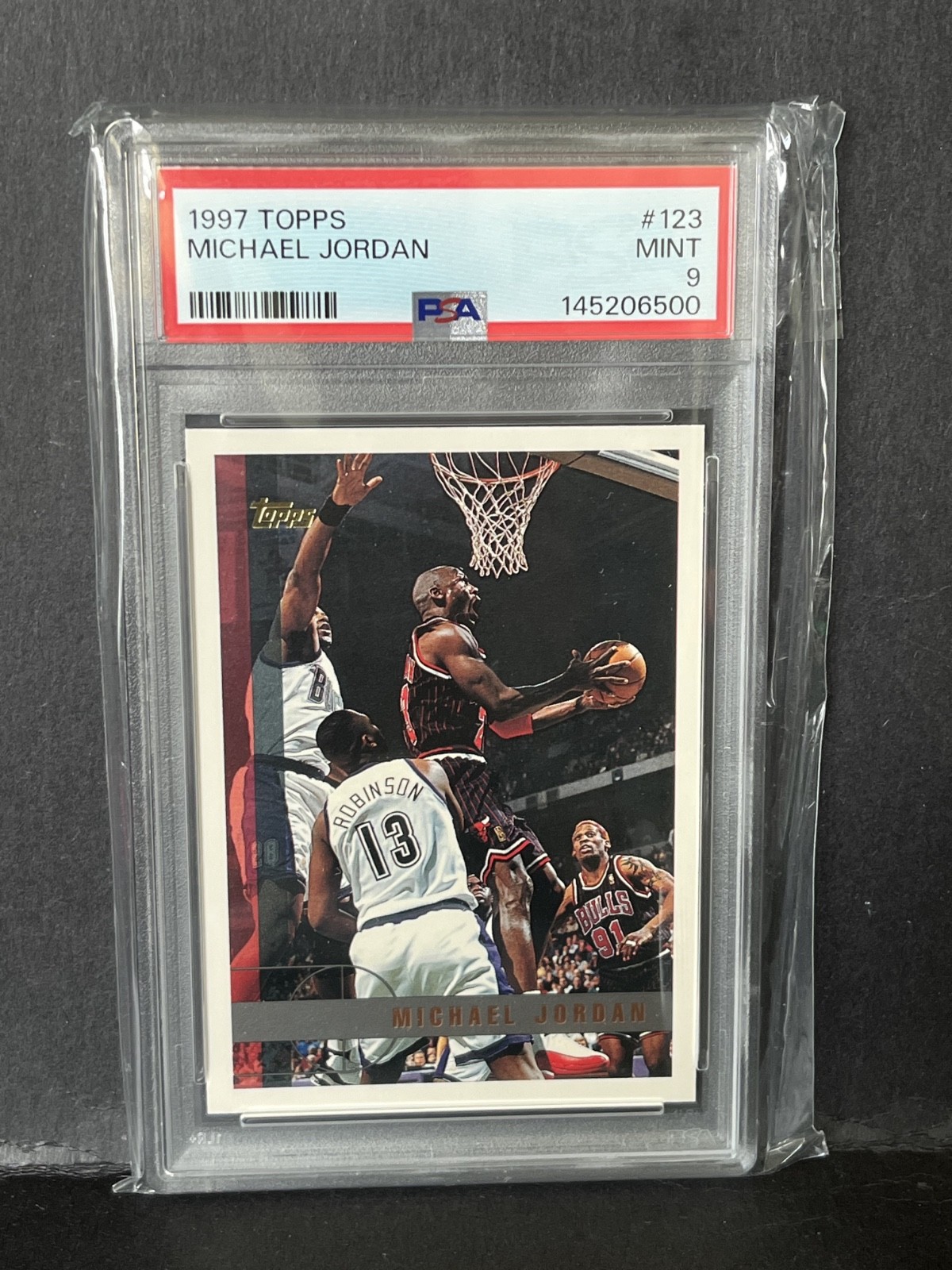 1997 Topps #123 Michael Jordan PSA 9