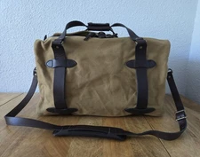 Filson Rugged Twill Medium Duffle Bag | Tan | Made in USA | MSRP $599