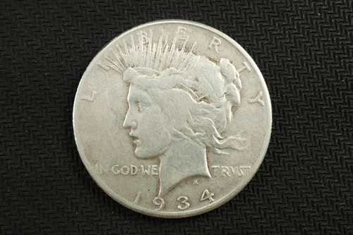 NobleSpirit (JL) Semi - Key 1934 S Silver Peace Dollar Fine +