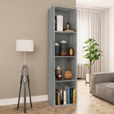 vidaXL Libreria/Mobile TV Grigio Sonoma 36x30x143 cm Legno Multistrato