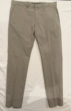 Nordstrom Men's Slim Fit Beige Dress Pants 36W Flat Front Tapered Zip