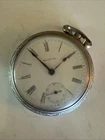 Antique 16 Size Waltham 15 Jewel Mechanical Pocket Watch 620 Chrome Plated