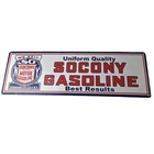 Vintage Socony Gasoline Sign - Mobil Gas Pump Advertising Porcelain Sign