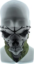 Redneck Convent unisex-adult Balaclava Green Skull