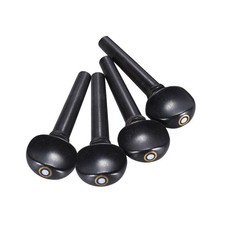 1 Set Violin Ebony Pegs Peg fit 4/4 Size String w/ Parisan Eye 4 Pegs