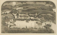 Graham Clarke (b.1941). LE (38/75) Etching w. Aquatint. St Winwalloe's Dream