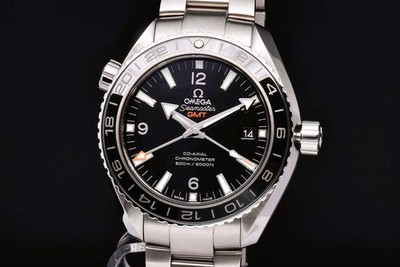 OMEGA 232.30.44.22.01.001 Seamaster 600 Planet Ocean GMT Co-Axial 8605 #0160