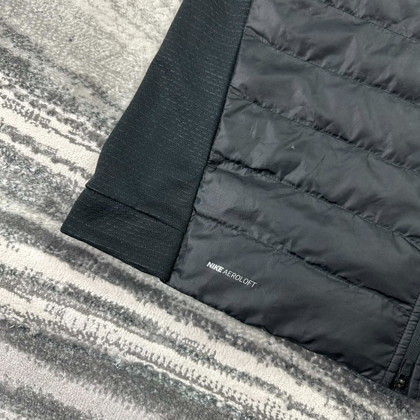 Vintage Nike Aeroloft Black Size Large Running Vest Body Warmer Gilet image 3
