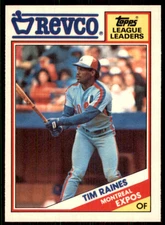 1988 Topps Revco League Leaders #5 Tim Raines Montreal Expos