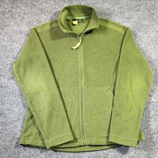 Vintage Patagonia Women  s Large Green Full Zip El Cap Synchilla Jacket USA MADE