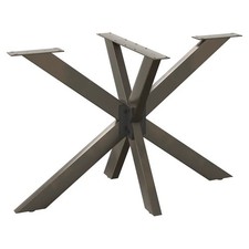 WALPLUS Spider Base Dining Table Leg Black 120x68x(72-73) cm Steel