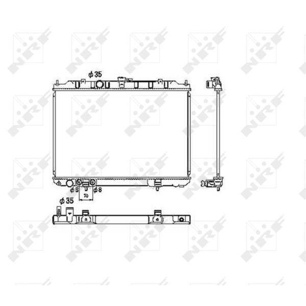 KüHler WasserküHler MotorküHler Passend FüR Nissan X-Trail T30 2.5 4X4 2.0-image