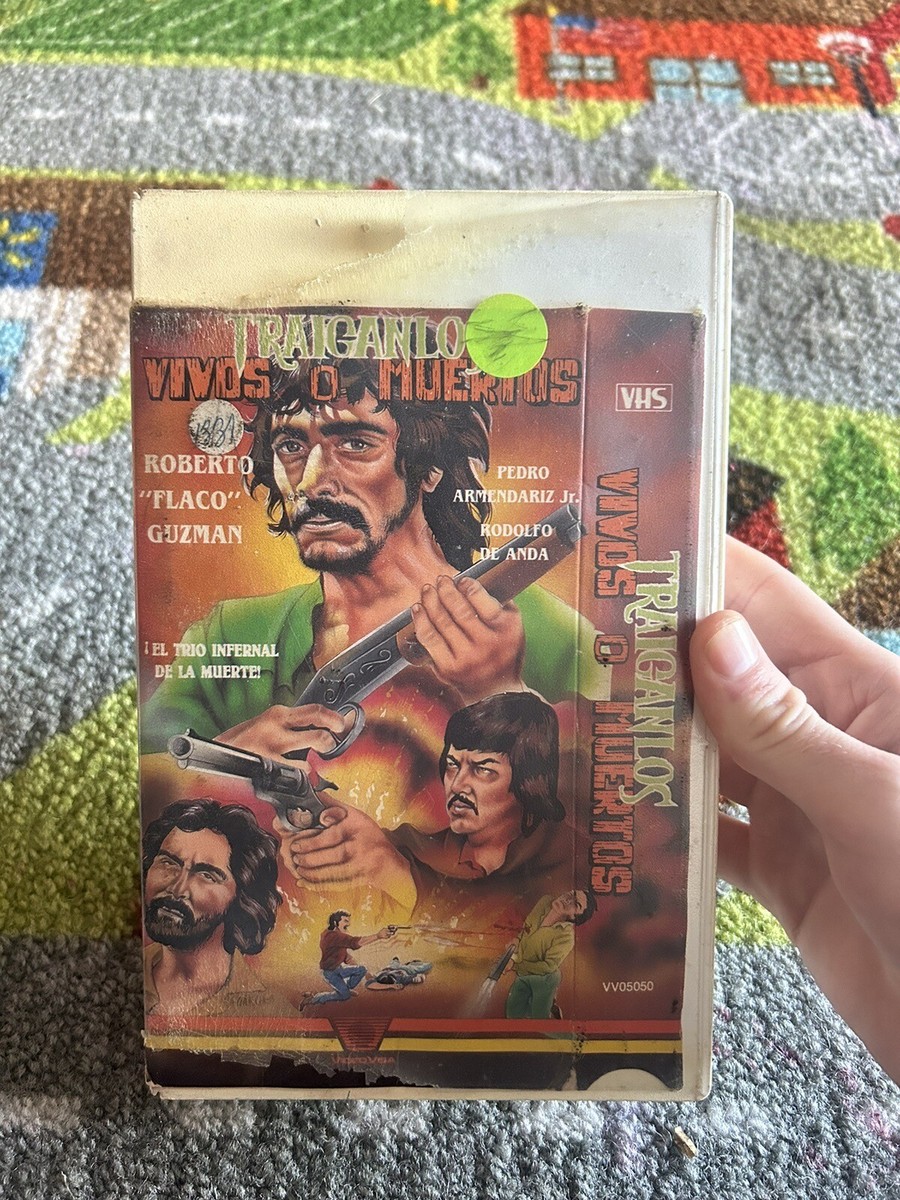 TRAIGANLOS VIVOS O MUERTOS VHS Video Visa 1987 Cult Action Rare