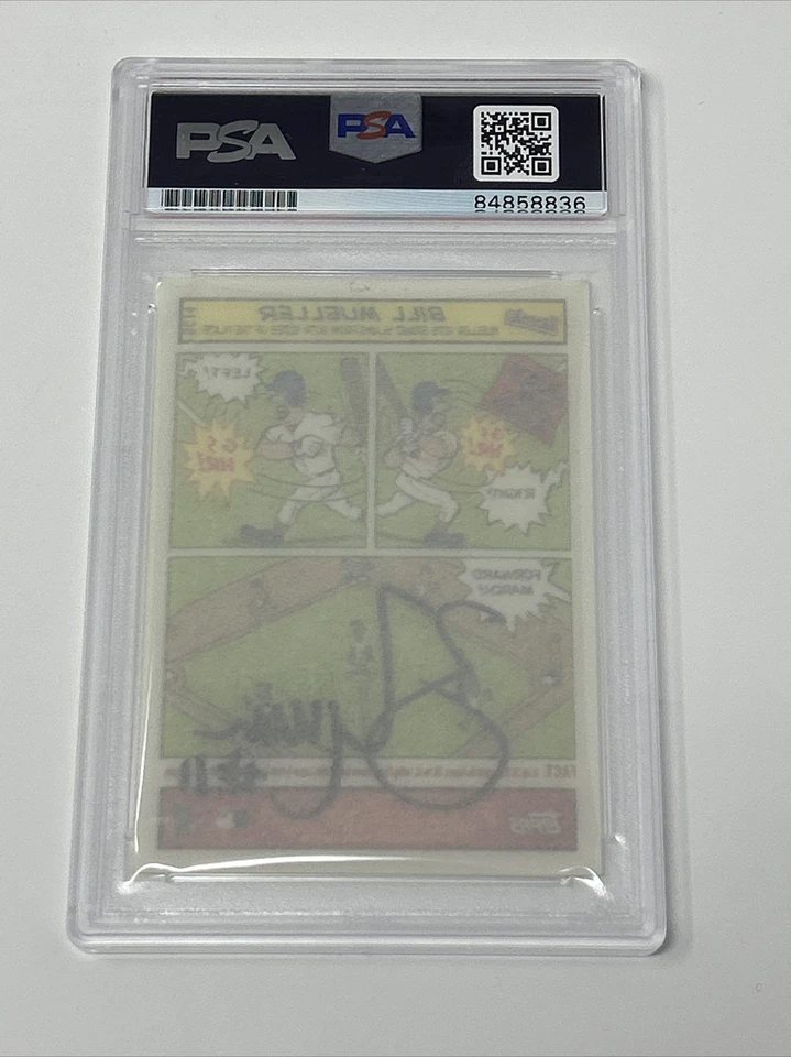 Tarjeta de béisbol firmada 2004 Bazooka Comics Boston Red Sox #BC14 Bill Mueller PSA Foto 3 de 3