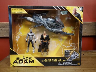 Spin Master DC 4  Black Adam vs Exclusive Figure Intergang Mercenary + Vehicle