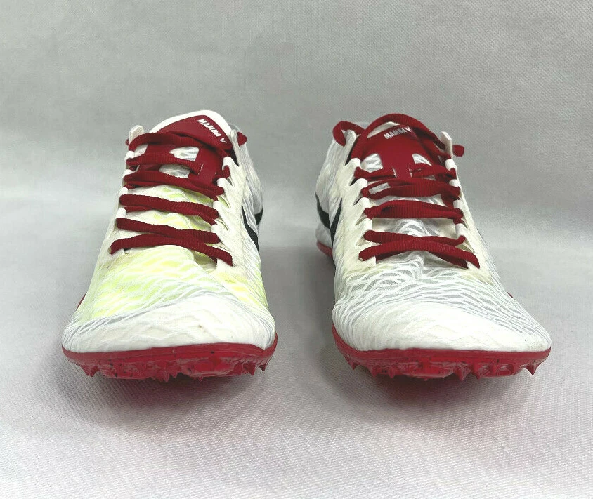 Nike Zoom Mamba V Bowerman Club Track and Field White Red Spikes Men’s Size 7.5 - Image 4 of 4