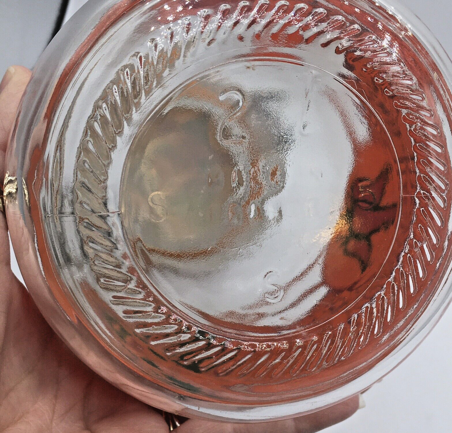 Vtg Arizona Pistachio 2L Glass Hinged Lid Canister Jar SW Cactus Coyote Chili