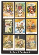 Cartolina Autografo GLI GNOMI DI PAOLO ZANETTI signed Foto promo