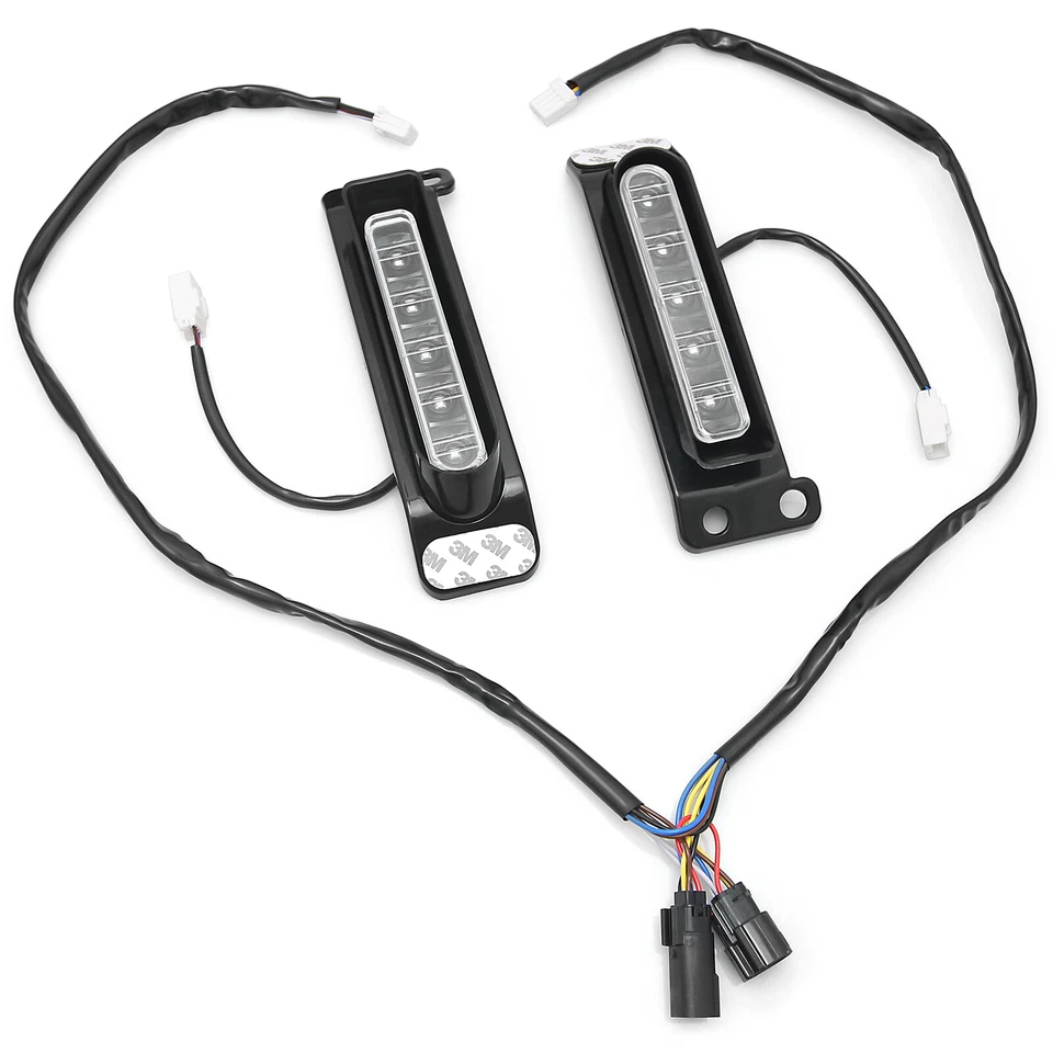 Luces LED auxiliares de funcionamiento/freno/giro luz guardabarros trasero para Harley FLHTCU 14-23 Foto 3 de 4