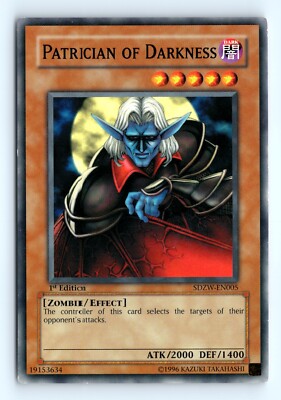 yugioh duelist of the roses patrician of darkness deck Yu-Gi-Oh! Duelists the (Video Game) Yu-Gi-Uh Patrician of Darkness #SDZW-EN005